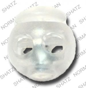 clear 2 hole ball cord lock #506