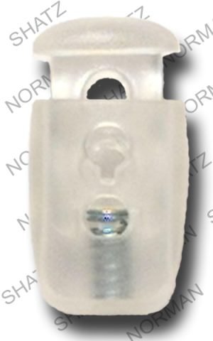 frost white 2 hole jumbo cord lock #557