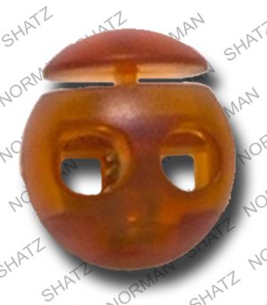 custom orange translucent cord lock #300 003