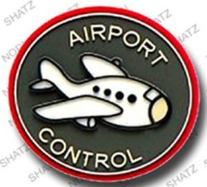 airport control logo pvc patch (300 009)