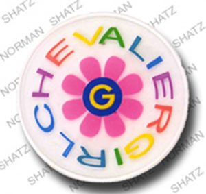 chevalier girl logo rubber patch (300 014)