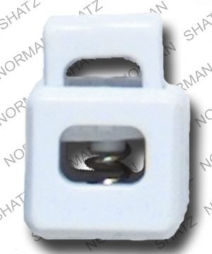 white cube cord lock #500n