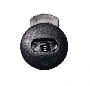 black flat circular cord lock #662
